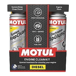 Motul Engine Clean Kit Diesel комплект за дизелови двигатели 2x300 мл.