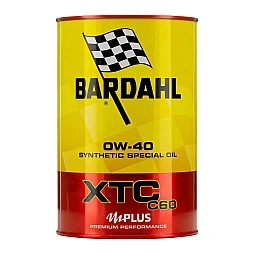 Bardahl XTC C60 0W40 1 литър – синтетична формула с POLAR PLUS и FULLERENE C60 за модерни двигатели