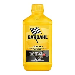 Bardahl XT4-S C60 10W60 1 литър – синтетично масло за мотоциклети, осигуряващо стабилност, ниско триене и отлична устойчивост.