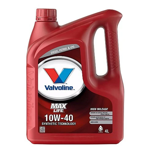 Масло VALVOLINE MAXLIFE A3/B4 10W40 4 литра