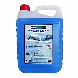 Зимна течност за чистачки RAVENOL 5 литра за почистване на предното стъкло