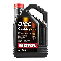 Масло MOTUL 8100 X-CESS GEN2 5W40 5 литра